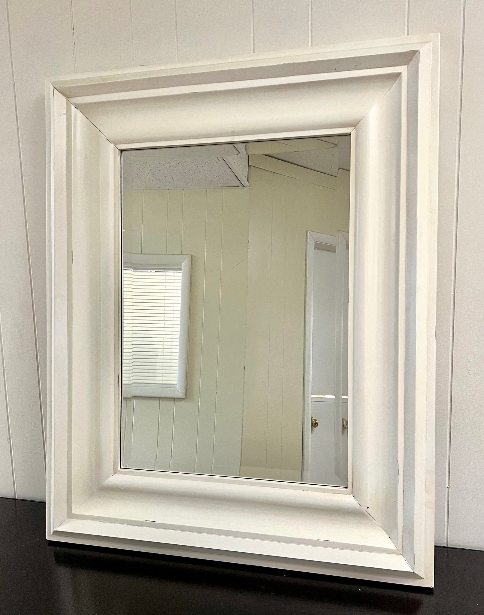 NEW Restoration Hardware St James Collection Wood Framed Mirror in White
