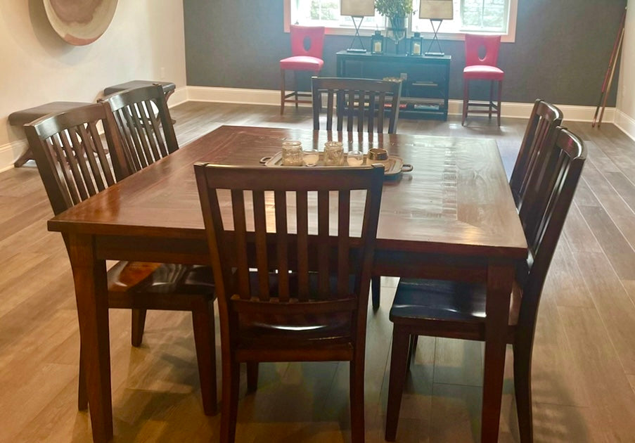 Pier One Counter Height Dining Table and 6 Chairs