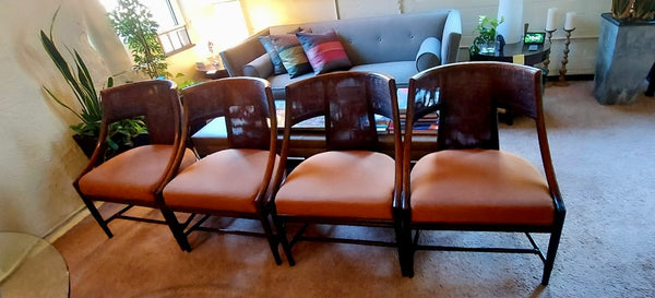 Set of 4 John McGuire BAKER Lampasas Chairs