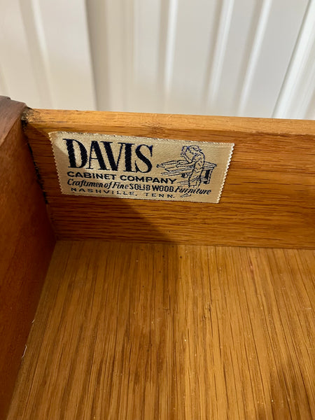 Davis Cabinet Co Mahogany Double Dresser with Mirror