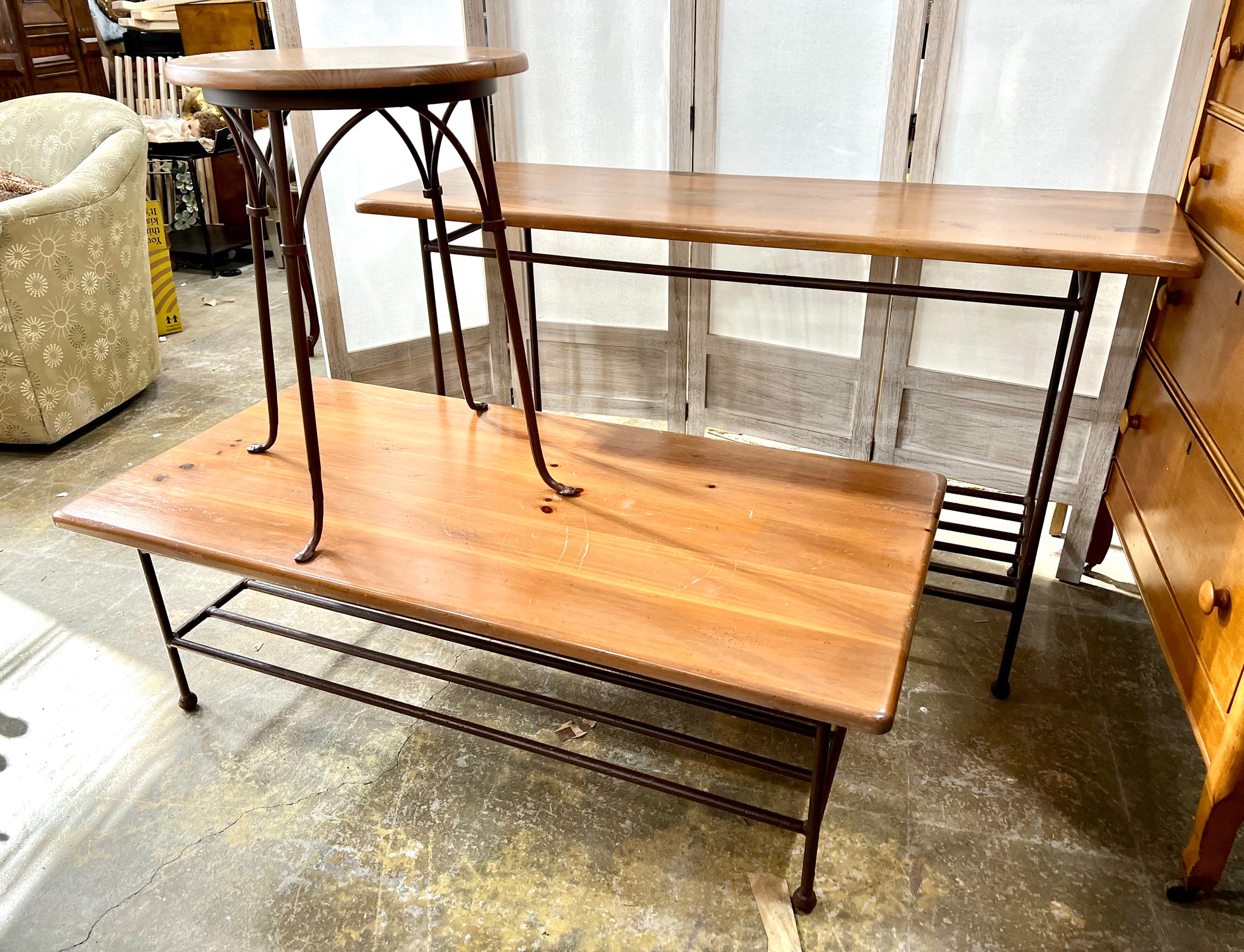 Consignment Table Set of 3 Charleston Forge Credenza, Coffee Table and Side Table – KLM ...