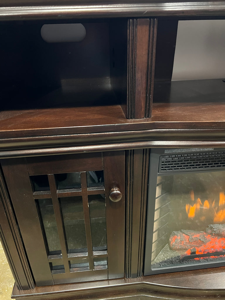 Glendon Electric Fireplace Entertainment Console KLM Luxury