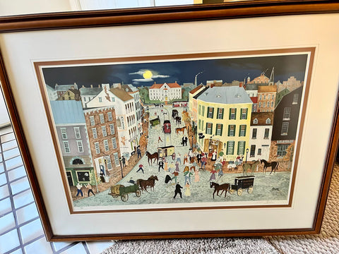 Framed, Signed and Numbered 233/375 Lithograph by Will Moses