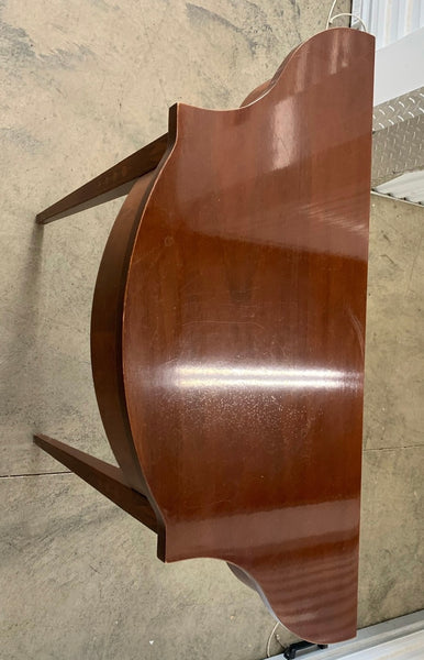 Baker Furniture Historic Charleston Federal Inlaid Mahogany Demilune Console Table