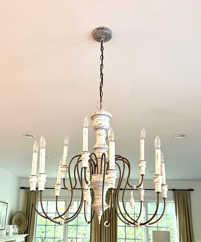 French Country 12 Light Chandelier