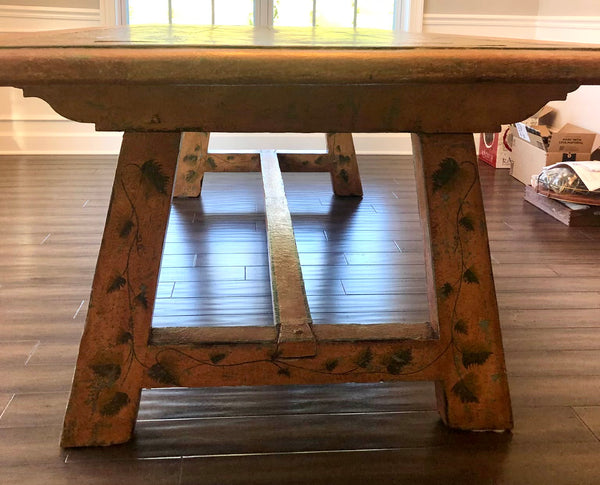 Arhaus Reclaimed Wood Farmhouse Trestle Dining Table