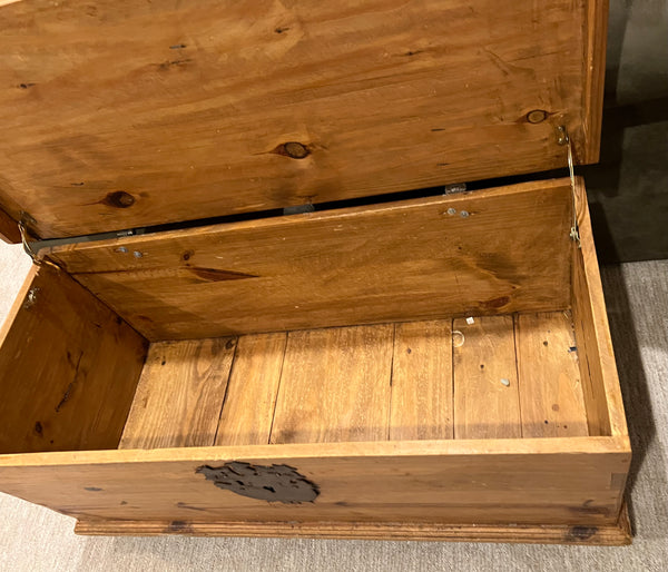 Pottery Barn Pine Hope Chest Trunk