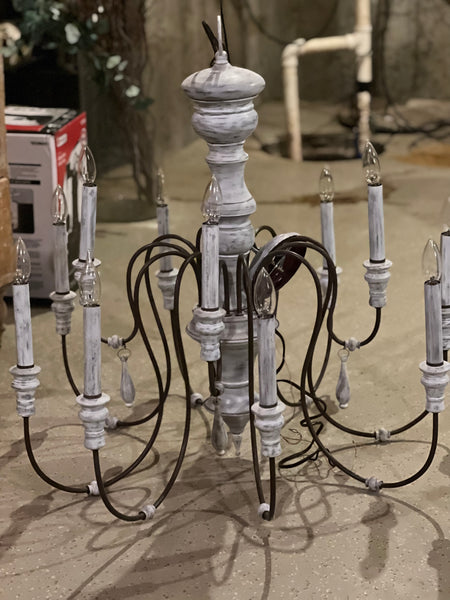 French Country 12 Light Chandelier