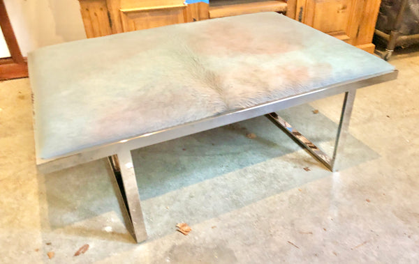 Mid Century Modern Mohair Coffee Table