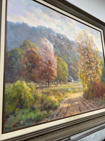 Orginal Oil Painting by Gordon W. Fiscus Titled "Autumn Day"