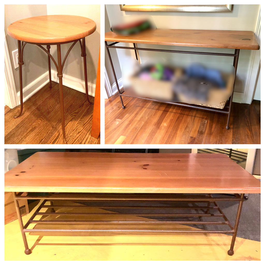 Consignment Table Set of 3 Charleston Forge Credenza, Coffee Table and Side Table – KLM ...