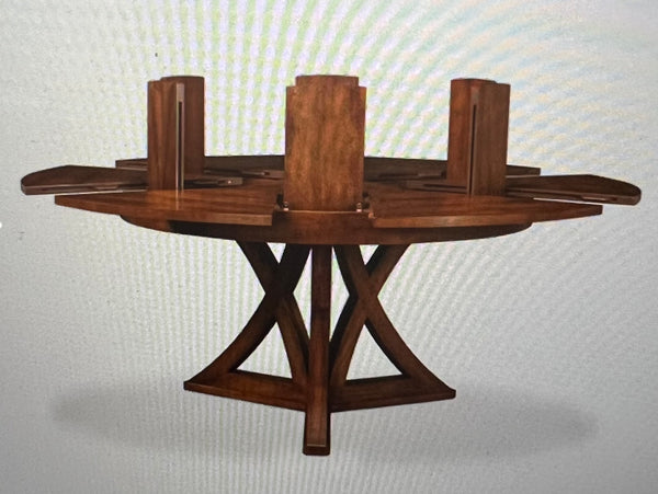 Century Furniture Jupe Style Expandable Pedestal Dining Table
