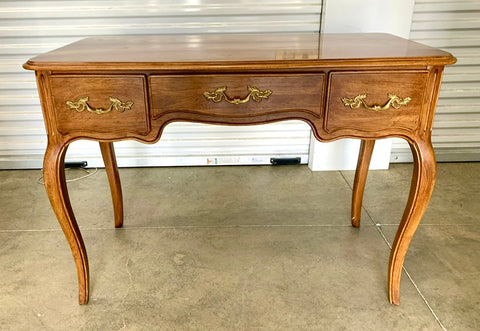 French Provincial 3 Drawer Writing Desk