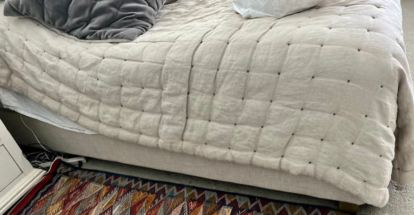 Restoration Hardware Fairmont Queen Bed in Sand Color