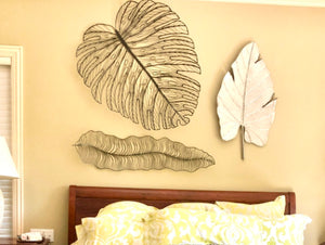 Set of 3 Wall Accent Leaves