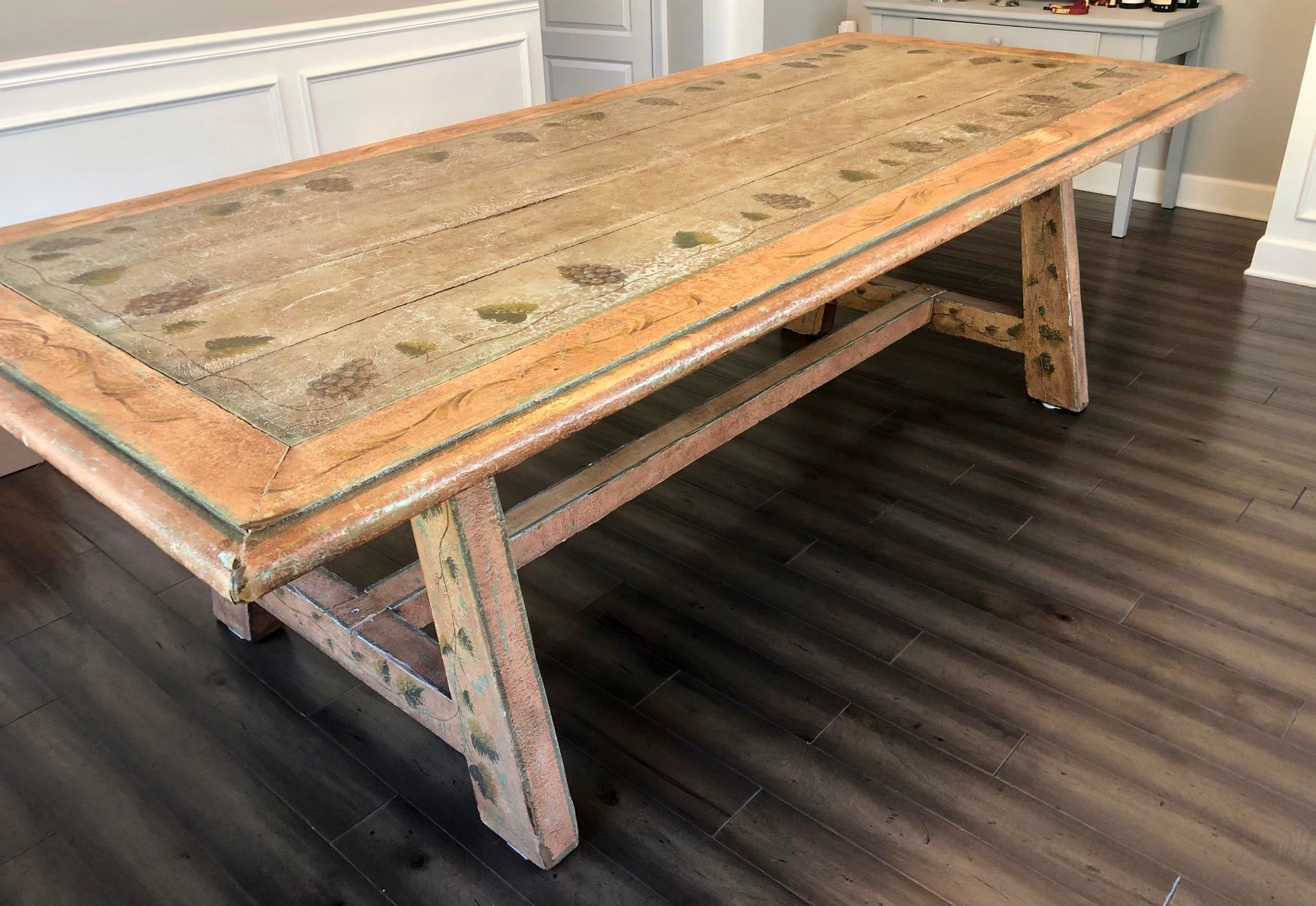Arhaus Reclaimed Wood Farmhouse Trestle Dining Table