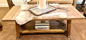 Crate and Barrel Rolling Coffee Table
